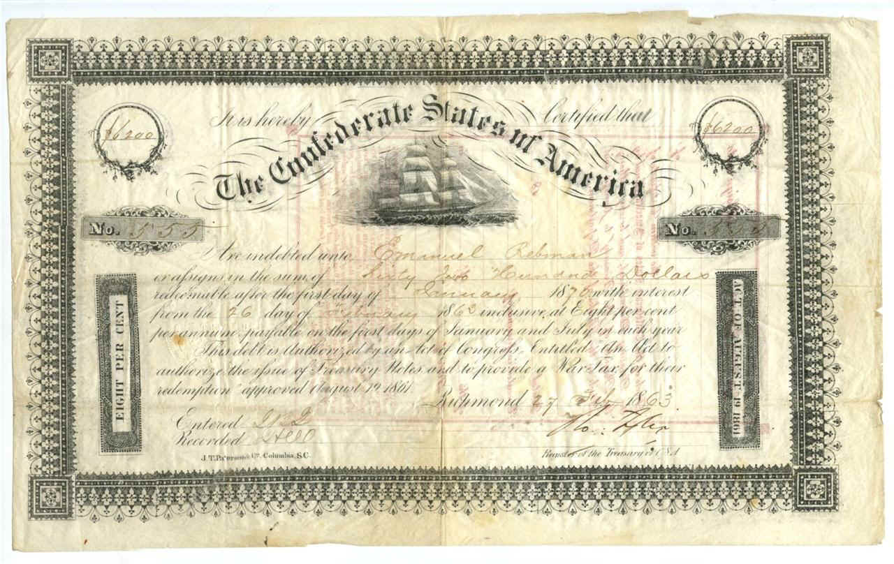 1861 1C CSA Original (Special Strike) Confederate States of