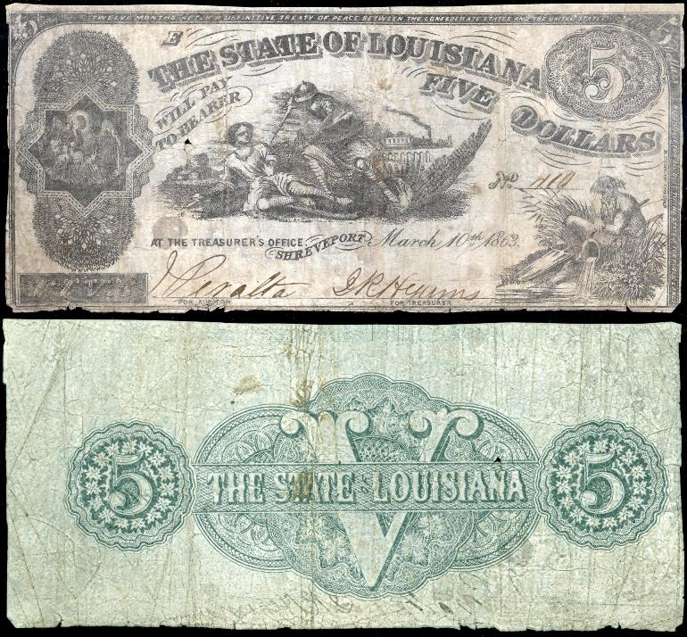 CONFEDERATE STATES OF AMERICA FINANCIAL INSTRUMENTS