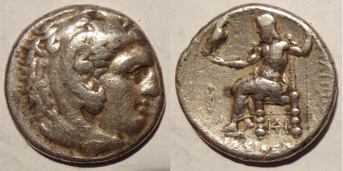 2pcs Vintage Copper Stamping 22mm Roman Ceasar Greek Tetradrachm Head Coin 